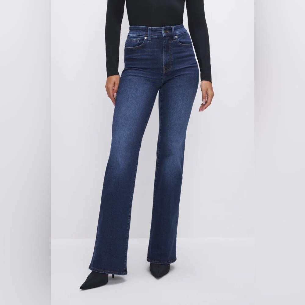 Good American Always Fits Good Classic Bootcut Jeans size 6-12 Indigo